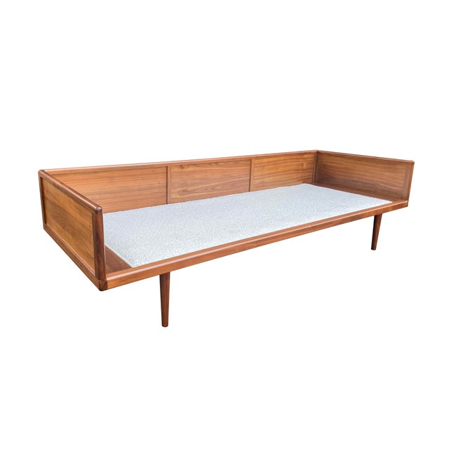 1950s Solid Walnut Case Sofa/Daybed by Mel Smilow For Sale - Image 9 of 14