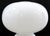 Vintage White Art Glass Mushroom Table Lamp Circa 1960s Attributed to Murano For Sale In Miami - Image 6 of 10