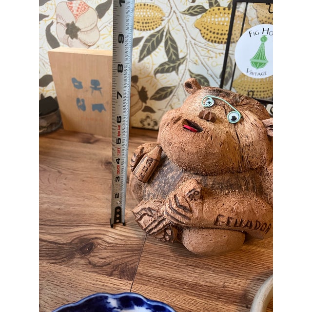 Wooden Carved Monkey Figure Sculpture From Ecuador For Sale In Atlanta - Image 6 of 8