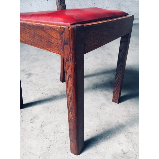 Art Deco Dining Chair Set, Belgium, 1920s, Set of 4 For Sale - Image 18 of 18