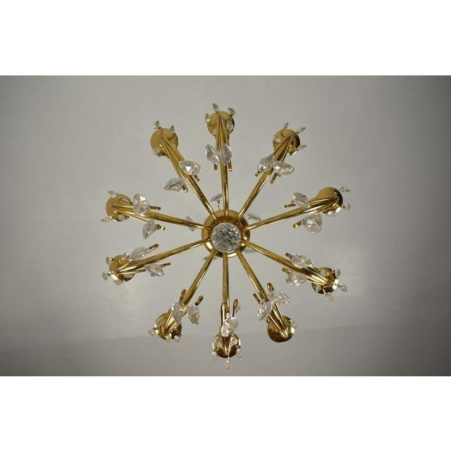 1950s 1950's Italian Crystal Chandelier by Oscar Tolasco for Lumi Milano For Sale - Image 5 of 13
