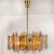 Crystal Glass Chandelier & Wall Lights by J.T. Kalmar, Set of 3 For Sale - Image 9 of 14