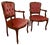French Button Back Salon Chairs, 1970, Set of 2 For Sale