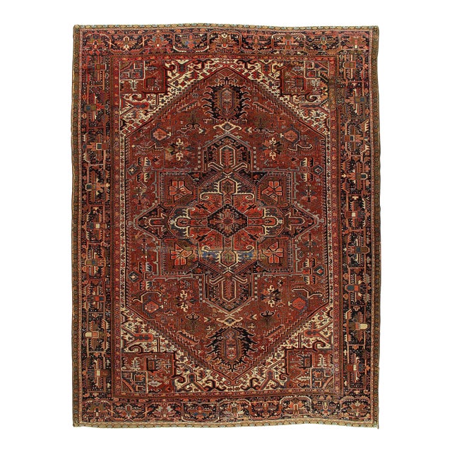 Pasargad DC Handknotted Antique Heriz Rug For Sale