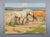 This oil on canvas depicts a serene scene of horses in motion, their bodies gracefully intertwined as they gather in a...