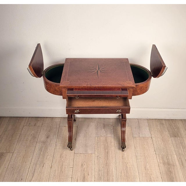Traditional Early 19th Century English Regency Game/Writing Table For Sale - Image 3 of 16