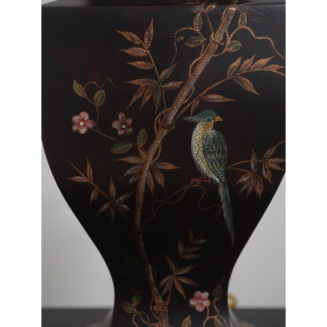 1990s Bradburn Chinoiserie Decorated Table Lamps - Pair For Sale - Image 10 of 12