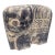 Vintage Brutalist Blackwashed Terracotta Elephant Sculpture For Sale