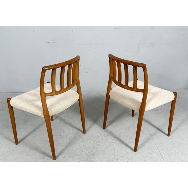 Brown Vintage Dining Chairs in Teak by Niels Otto Møller for JL Møllers, 1970s, Set of 4 For Sale - Image 8 of 18