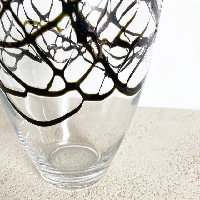 Postmodern Abstract Glass Vase For Sale - Image 4 of 5