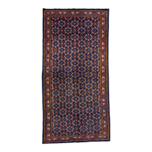 Antique Persian Arak Hand-Knotted Runner 4'3" X 10'2"