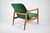 Vintage Green Fabric Armchair by E. Homma, 1960s For Sale - Image 11 of 14