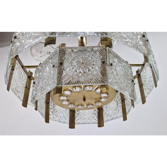 Mid-Century Chandelier attributed to Jaroslav Bejvl, Kamenicky Senov, 1970s For Sale - Image 13 of 14