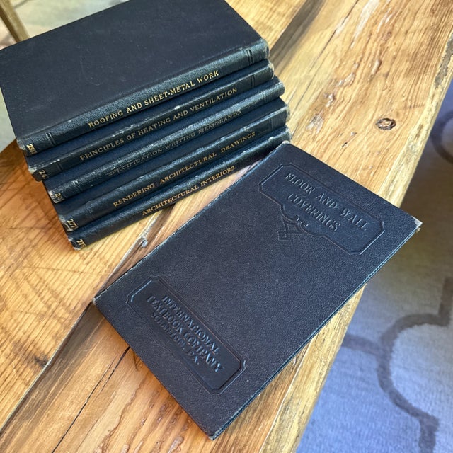 Vintage International Architecture and Trade Black Textbook Hardcover Books Set of 6 For Sale - Image 12 of 12