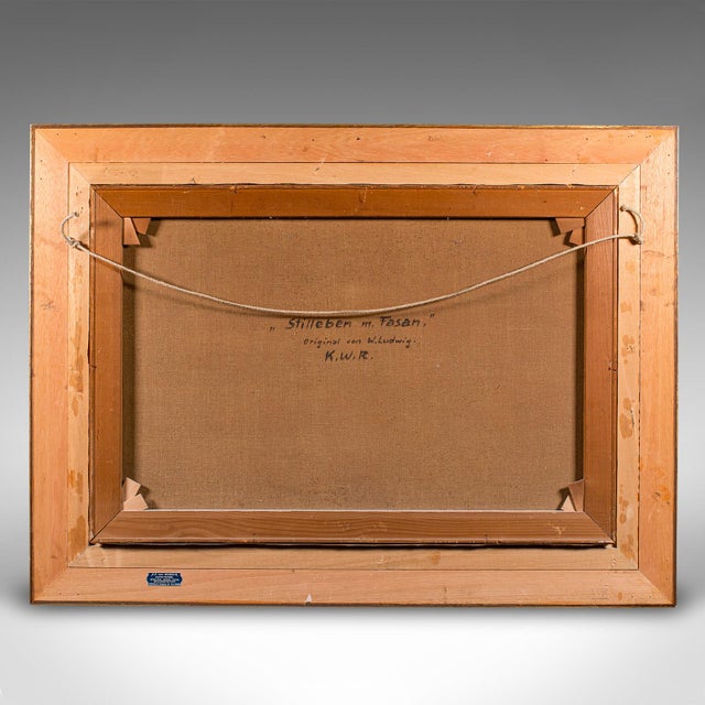 1970's Large Vintage Still Life Painting For Sale - Image 10 of 12