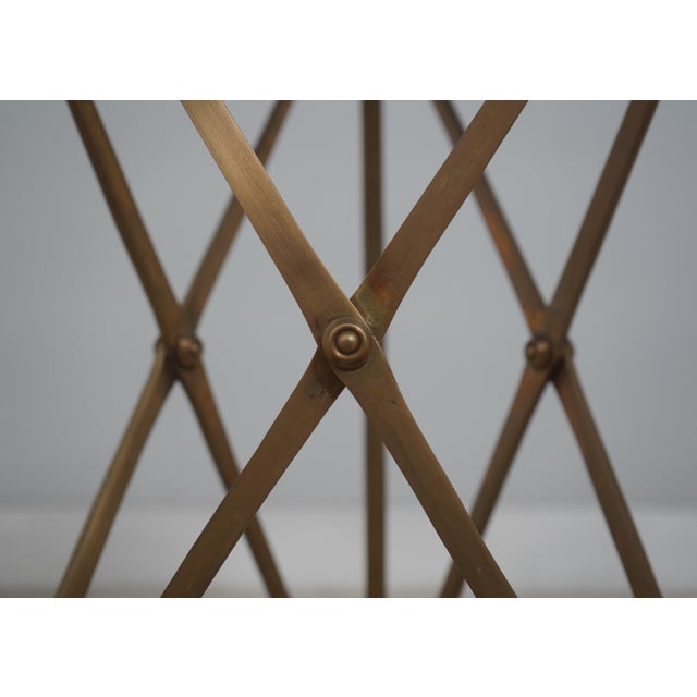 Theodore Alexander Round Granite & Brass Side Table For Sale - Image 9 of 13