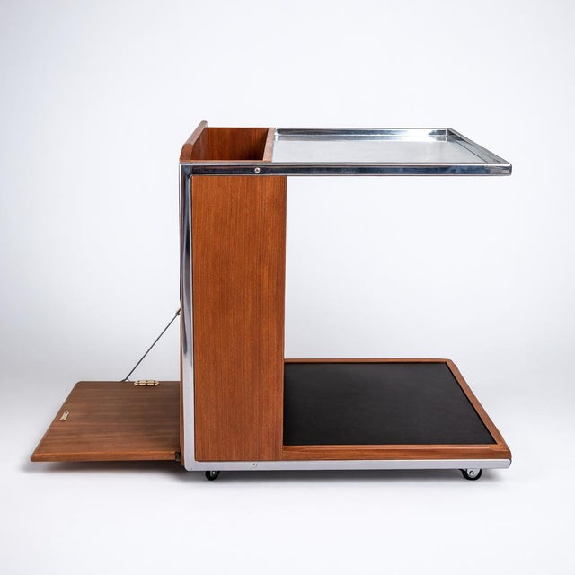 Mid-Century Teak and Chrome Drinks Trolley from Toothill For Sale - Image 10 of 10
