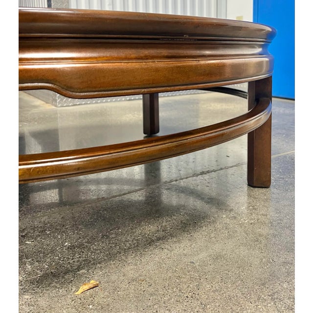 1970s Kittinger Furniture Mahogany Ming Style Round Coffee Table. For Sale - Image 5 of 7