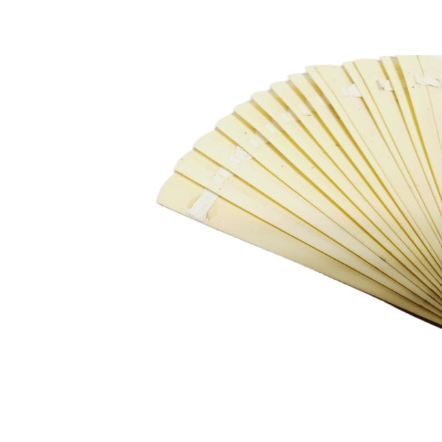 Beige Art Nouveau Polish Celluloid Fan, 1900s For Sale - Image 8 of 11