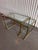 Milo Baughman Hollywood Regency Brass Vanity / Desk in the Milo Baughman Style. Circa 1970s For Sale - Image 4 of 18