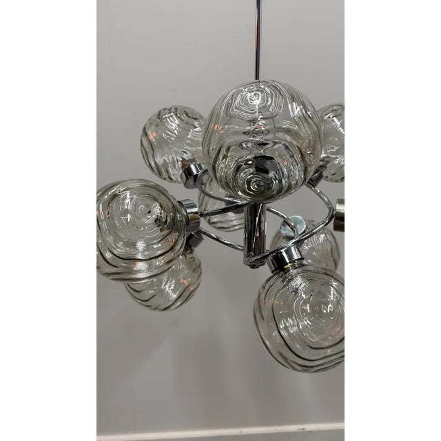 German Space Age Orbital Chandelier from Fischer Leuchten, Germany, 1970s For Sale - Image 9 of 10