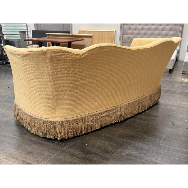 Highland House Custom Curved Serpentine Sofa For Sale In San Francisco - Image 6 of 12