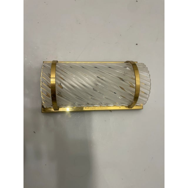 1970s Brass and Crystal Wall Light, 1970s For Sale - Image 5 of 7