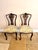 Elegant pair of quality antique Victorian carved mahogany side chairs, having a quality pair of Victorian side chairs with...