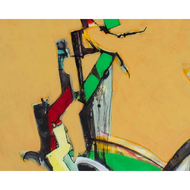 2010s 2013 “Crazy Cuckoo” Abstract Mixed Media Painting by James L. Bruch For Sale - Image 5 of 10