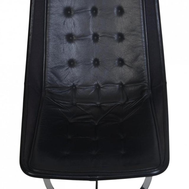 Jetson Chair in Black Leather by Bruno Mathsson, 2006 For Sale - Image 4 of 16