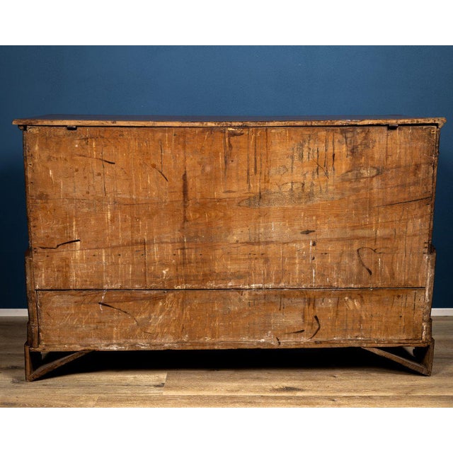 Wood Emilian Sideboard in Cherry Wood with Inlays, Italy, 1800s For Sale - Image 7 of 9