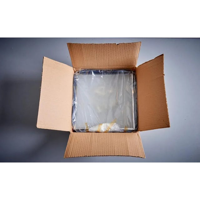 Metal Flush Mount in Blue Glass, Italy, 1960s For Sale - Image 7 of 8