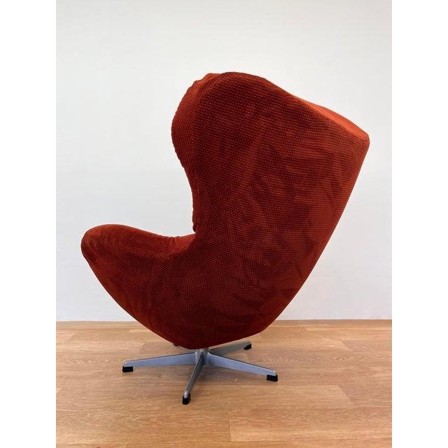 Metal Mid-Century Swivel Lounge Chair, Former Czechoslovakia, 1970s For Sale - Image 7 of 9