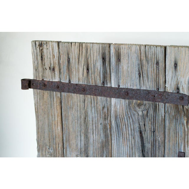 Antique Oak Door in Wrought Iron from Befos, 1800 For Sale - Image 5 of 17