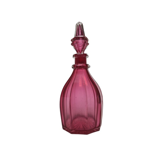 Biedermeier Rubin Carafe, Former Austrio-Hungarian Empire, 1890s For Sale - Image 14 of 14