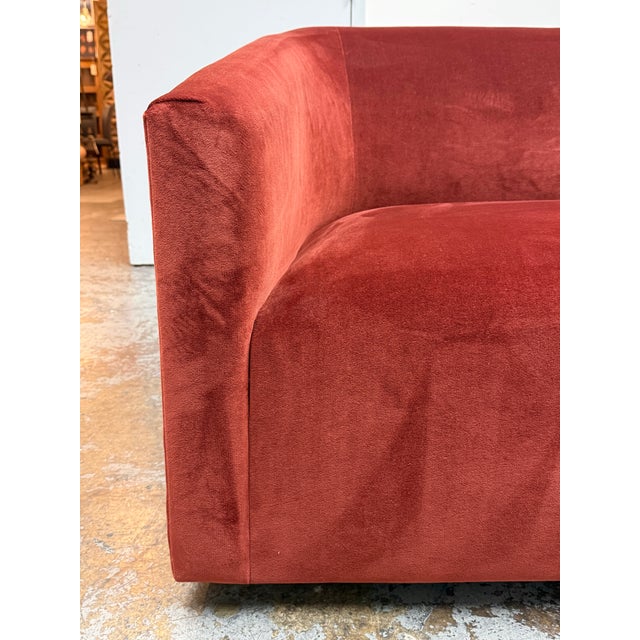 Room & Board Ada Velvet Sofa For Sale - Image 9 of 12