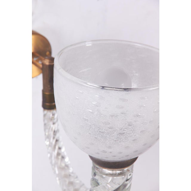 Brass and Glass Wall Lamps from Ercole Barovier, 1940s, Set of 2 For Sale - Image 18 of 18