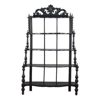 19th Century Open Shelf Bookcase For Sale