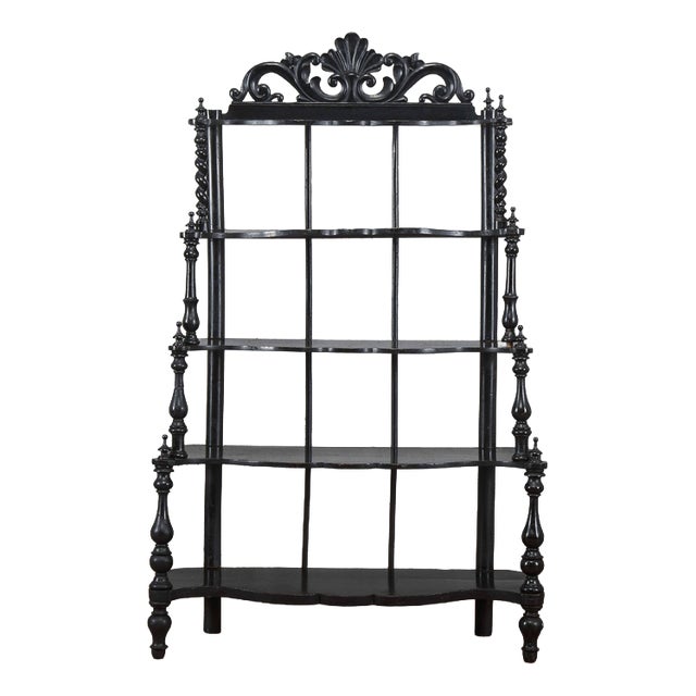 19th Century Open Shelf Bookcase For Sale
