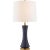 Elena Large Table Lamp in Denim with Linen Shade Designer: Thomas O'Brien Height: 31" - 33.5" Shade Detail: 14" x 16" x...