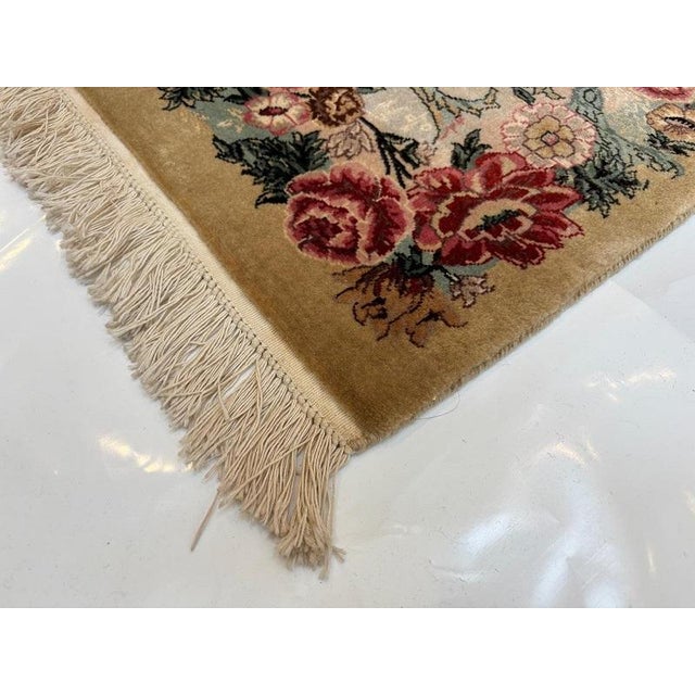 Persian Floral Design Rug , 6' X 9'5" For Sale - Image 4 of 4