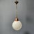 Opaline Glass Bulb Lamp with Copper Furrant For Sale - Image 10 of 18