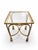 Vintage Hollywood Regency Gilt Rope & Tassel Glass Drinks Table For Sale - Image 4 of 10