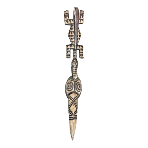 VTG African Mask Crocodile & Bird Bobo Mask/Sculpture Burkina Faso 40.5" W