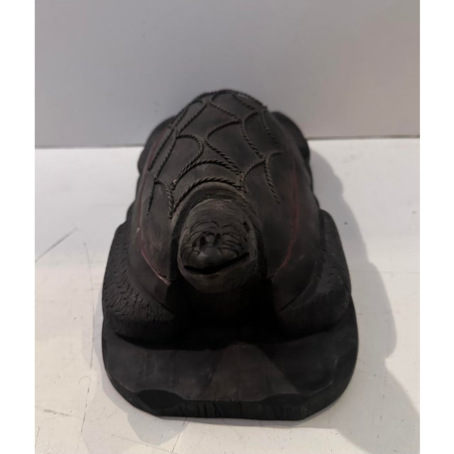 1980s Hand Carved Turtle Box For Sale - Image 4 of 11