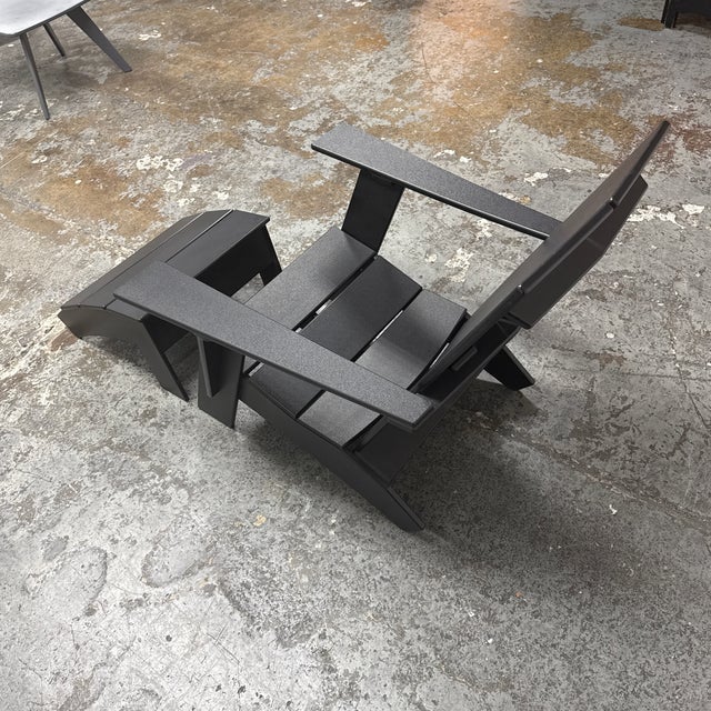 Loll Designs for Room & Board Adirondack Outdoor Lounge Chair + Ottoman For Sale In San Francisco - Image 6 of 12