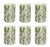 Glass Stories of Italy Nougat Tumblers - Green, Set of 6 For Sale - Image 7 of 7