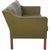 Børge Mogensen 2422 2.seater sofa upholstered in green leather with legs of teak. The sofa is from the 1980s and appears...