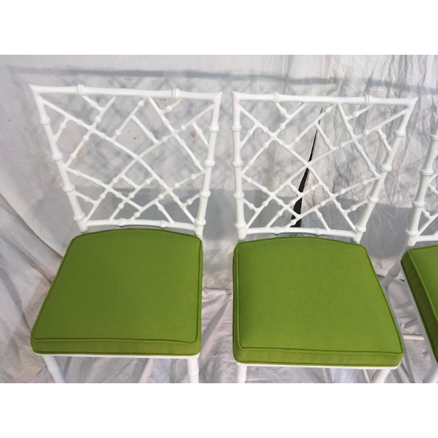 Faux Bamboo Patio Dining Set | Chairish