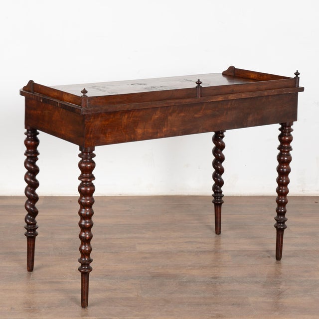 19th Century Inlaid Mahogany Ladies Writing Desk, Denmark For Sale - Image 11 of 11